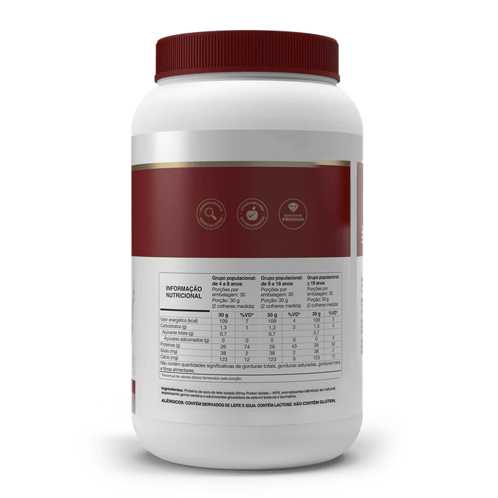 Whey Protein Isolado Isofort - 900g Baunilha