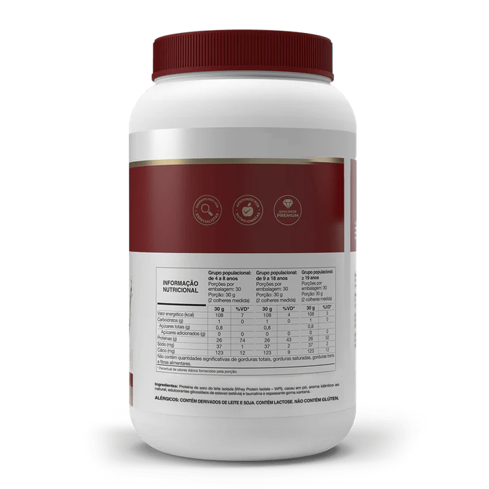 Whey Protein Isolado Isofort 900g Chocolate