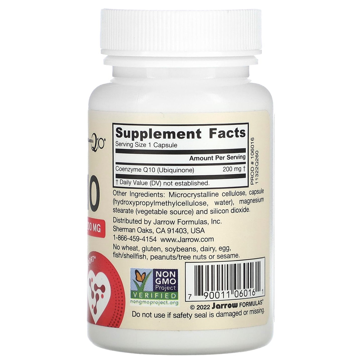 CoQ10 Vegana 200 mg 60 Cápsulas