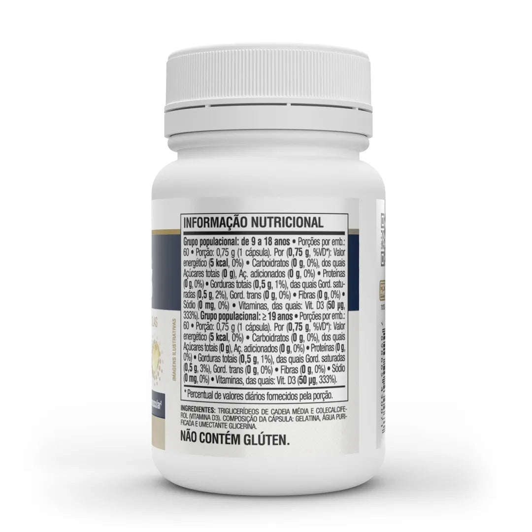 Vitamina D3 60 Cápsulas