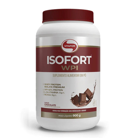 Whey Protein Isolado  Isofort  900g Chocolate