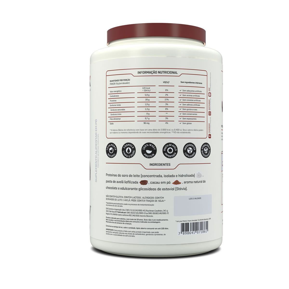 Fresh Whey 900g – Chocolate e Avelã
