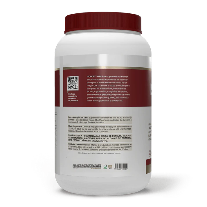 Whey Protein Isolado - Isofort - 900g Baunilha - Vitafor