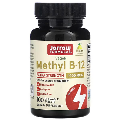 Metil B-12, Limão, 1.000 mcg, 100 Pastilhas Mastigáveis