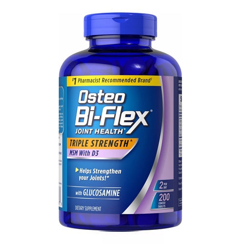 Osteo Bi-Flex Vitamina D3 Suplemento para articulações, 200 comprimidos. Suporte articular, fortalecimento ósseo. Melhore a saúde óssea, flexibilidade e mobilidade. Experimente o poder do Osteo Bi-Flex.